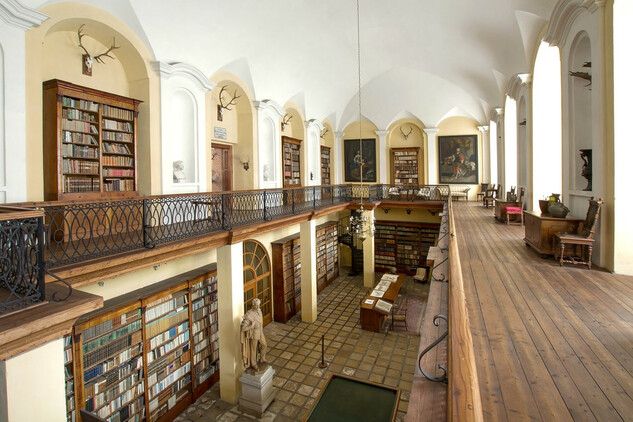 Interiér knihovny rodu Windischgrätzů